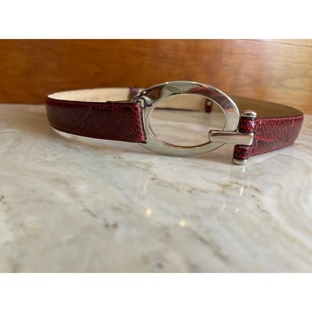 Rolfs Genuine Leather Snake Print Python Statemen… - image 8